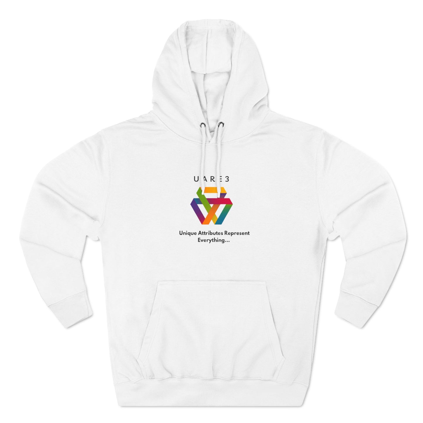 Three-Panel Fleece Hoodie featuring Unique Attributes Represent Everything