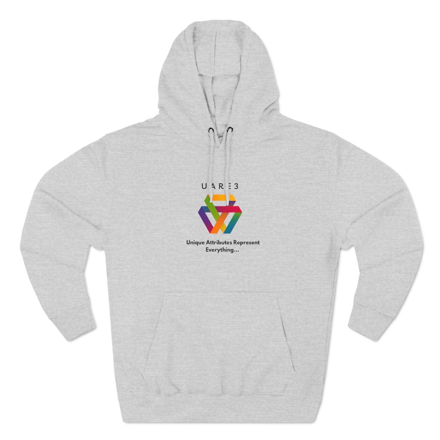 Three-Panel Fleece Hoodie featuring Unique Attributes Represent Everything