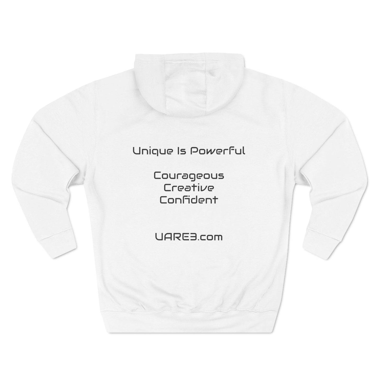 Three-Panel Fleece Hoodie featuring Unique Attributes Represent Everything