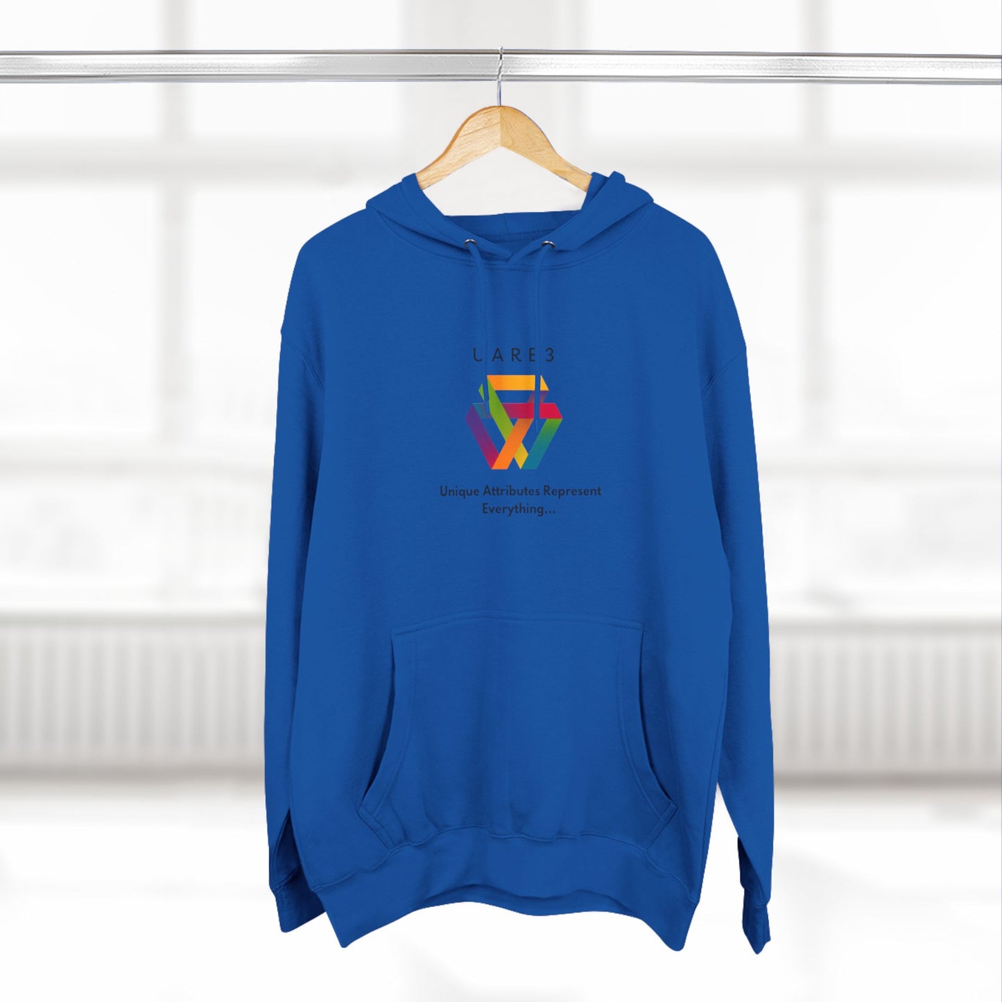 Three-Panel Fleece Hoodie featuring Unique Attributes Represent Everything