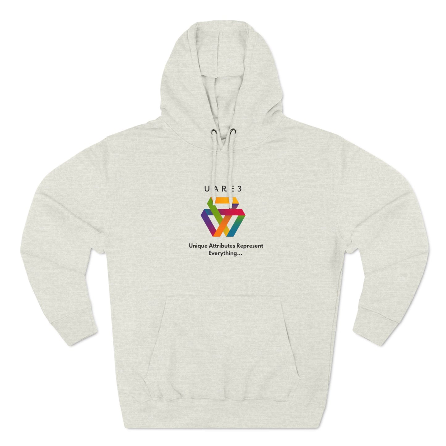 Three-Panel Fleece Hoodie featuring Unique Attributes Represent Everything