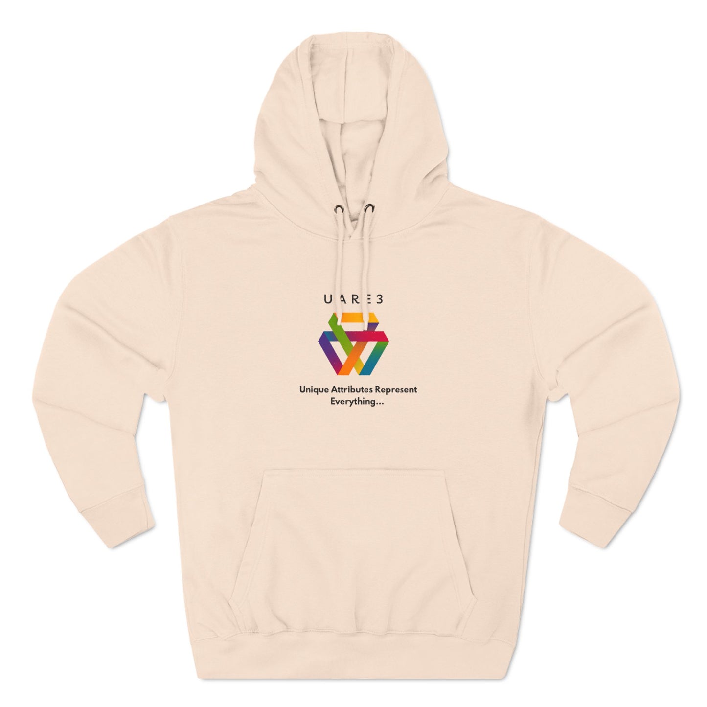 Three-Panel Fleece Hoodie featuring Unique Attributes Represent Everything