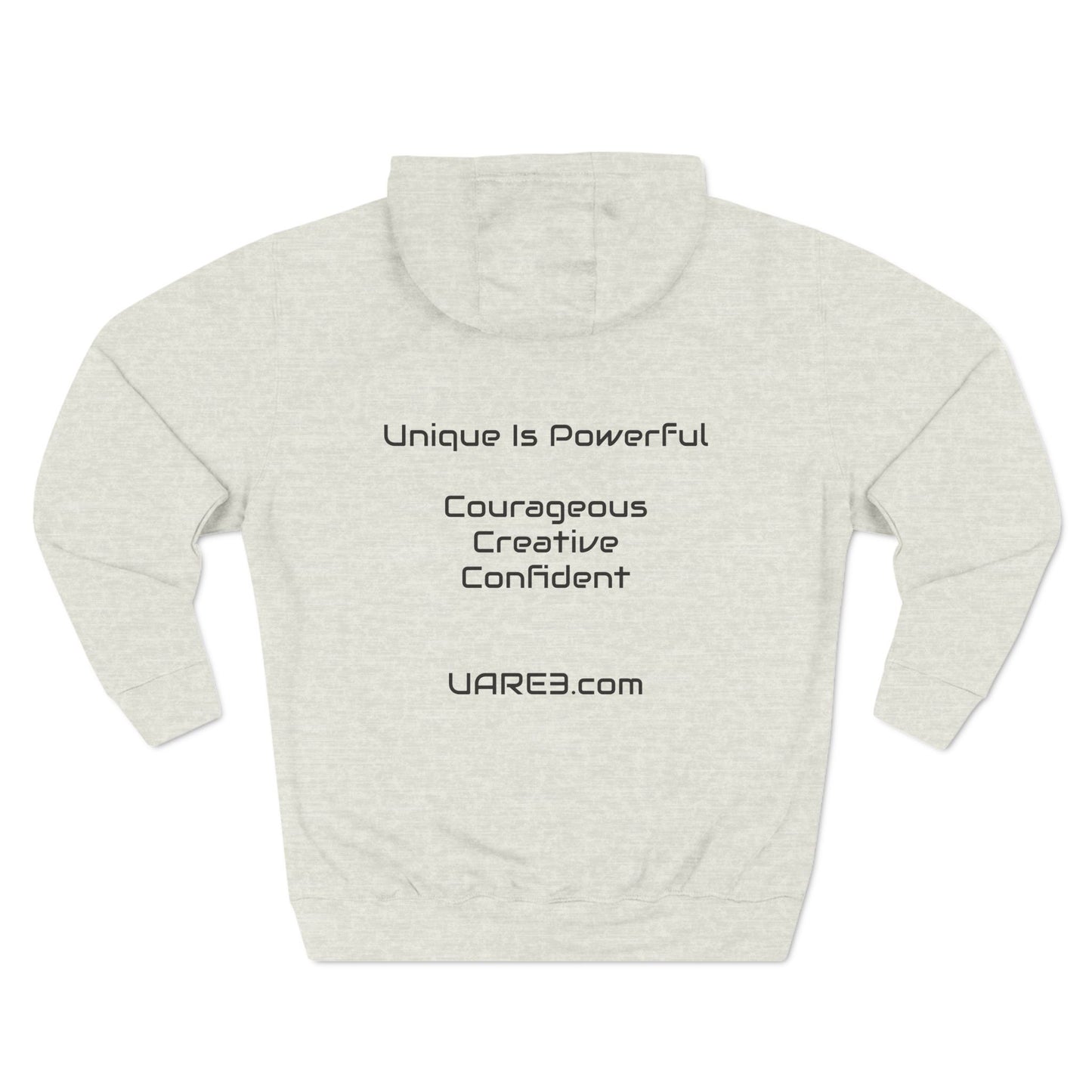 Three-Panel Fleece Hoodie featuring Unique Attributes Represent Everything